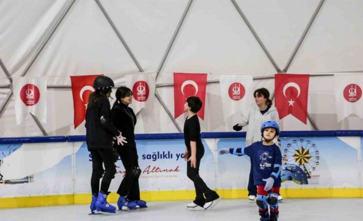 Keçiören’de çocuklara ücretsiz paten hizmeti