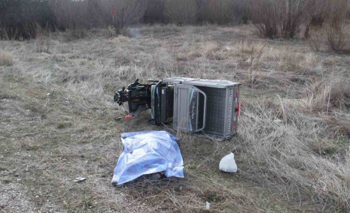 Konya’da elektrikli motosiklet devrildi, sürücü hayatını kaybetti