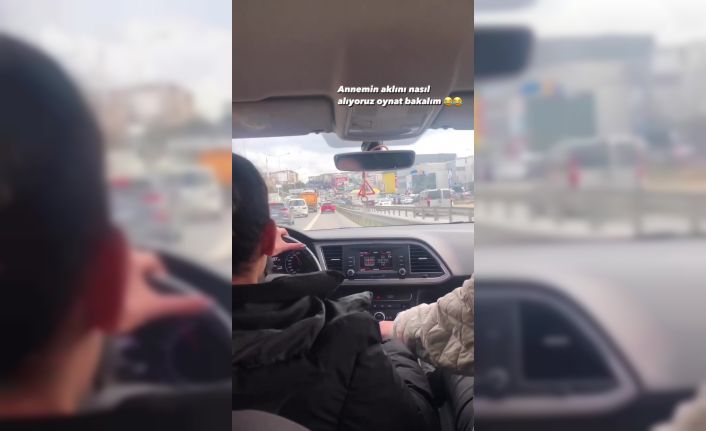 Pendik’te genç kızın annesine hız şovu Formula1 yarışçılarını aratmadı