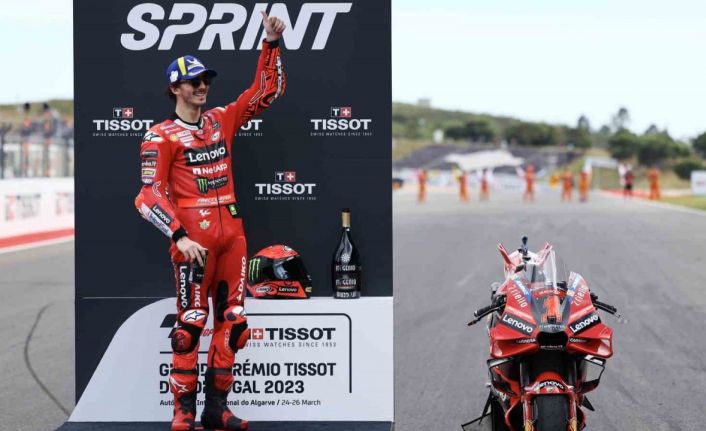 Portekiz Grand Prix’sinde kazanan İtalyan Francesco Bagnaia