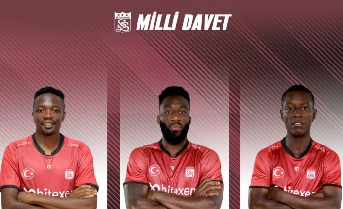 Sivasspor’da 3 futbolcuya milli davet