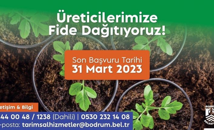 Üreticilere fide desteği verilecek