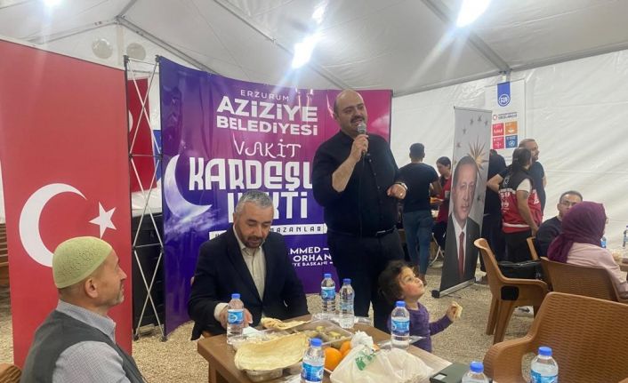 Aziziye’den Hatay’a kardeşlik sofrası