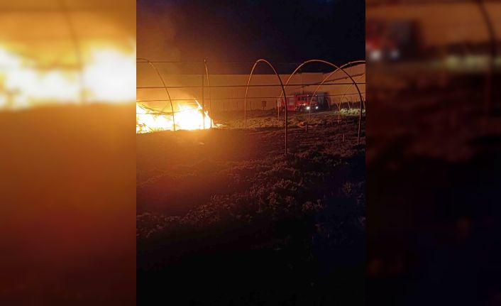 Kahramanmaraş’ta çadır yangını