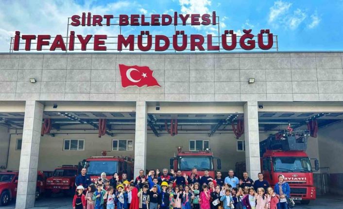 Siirt itfaiyesinden öğrencilere eğitim