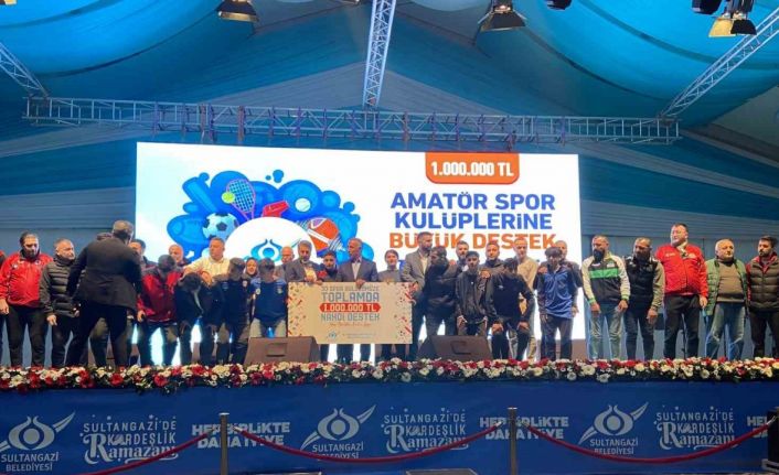 Sultangazi Belediyesi’nden amatör spor kulüplerine 1 milyonluk destek