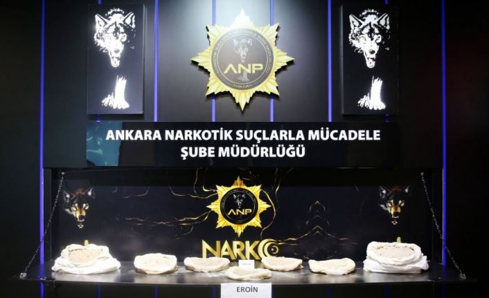 Ankara’da 15 kiloyu aşkın eroin ele geçirildi