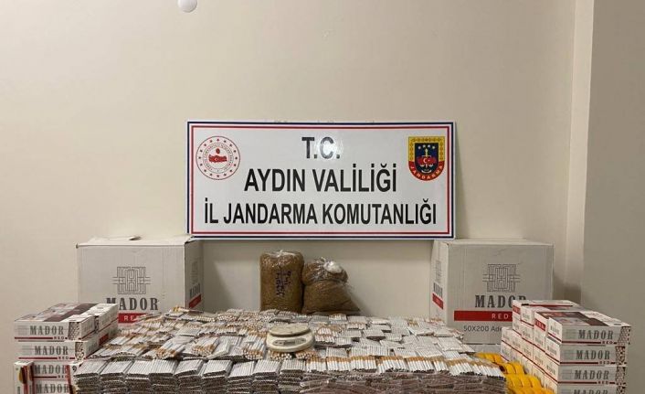 Aydın’da 35 bin 800 adet makaron ele geçirildi