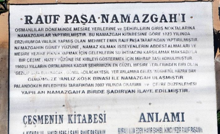 Bir ecdat yadigârı: Rauf Paşa Namazgâhı