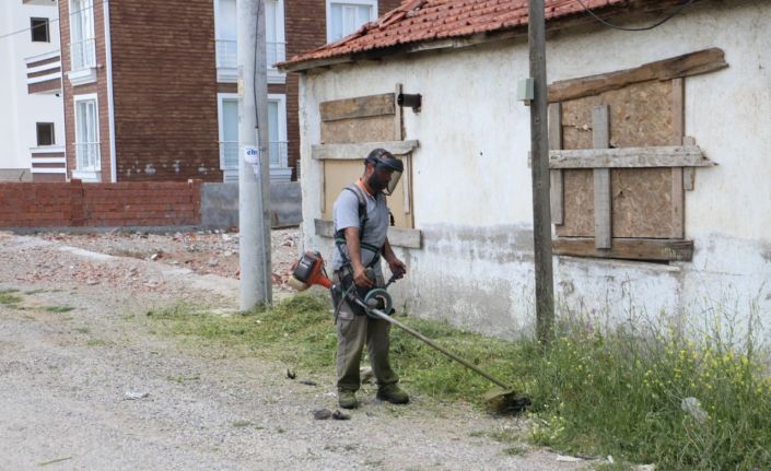 Burhaniye’de tırpan ve temizlik çalışmaları sürüyor