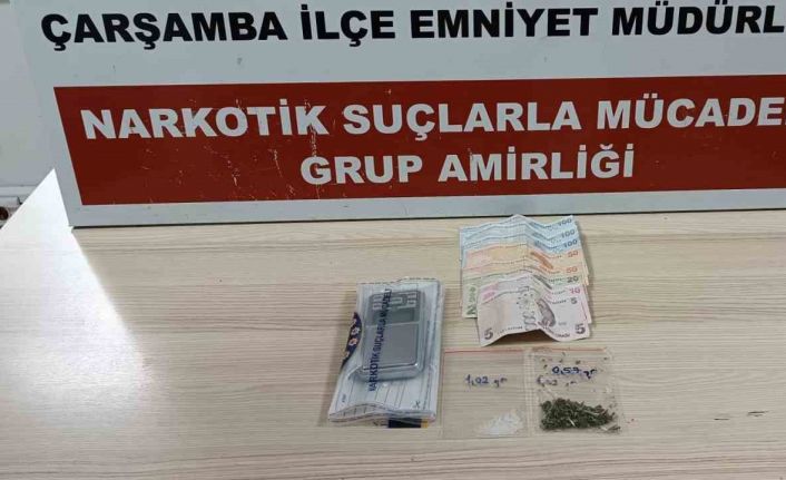 Çarşamba’da uyuşturucu baskını: 1 tutuklama