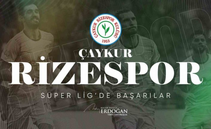 Cumhurbaşkanı Erdoğan Süper Lig’e çıkan Rizespor’u kutladı