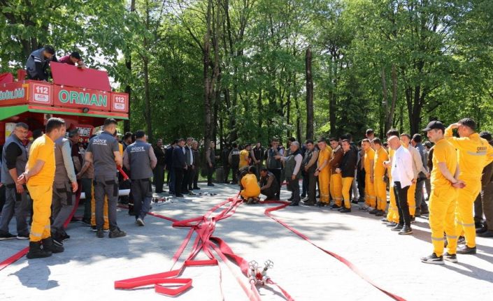 Düzce’de muhtemel orman yangınlarına karşı eğitim