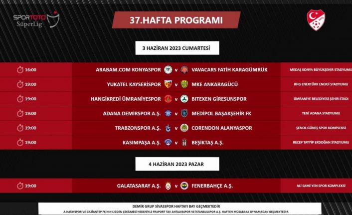 Galatasaray - Fenerbahçe derbisi 4 Haziran’da oynanacak