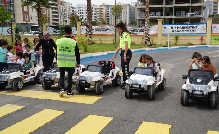 Haliliye’de çocuklara trafik kültürü aşılanıyor