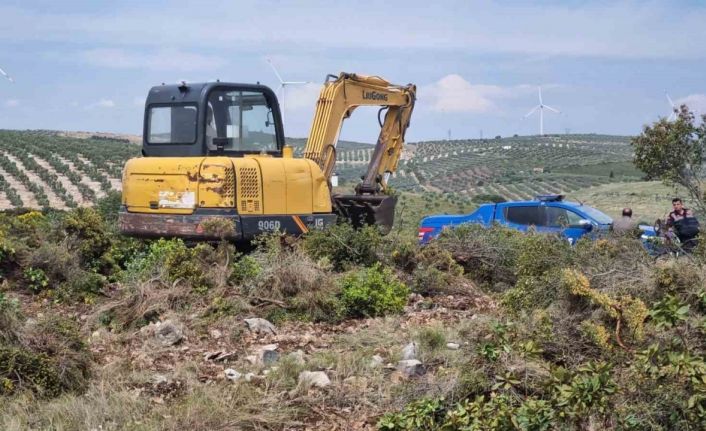 Hazine arazisine izinsiz yer açan şahsa jandarma “dur” dedi