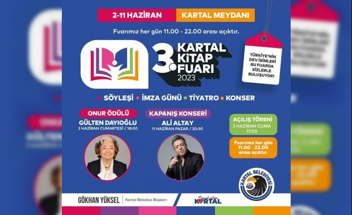 Kartal Kitap Fuarı 3. kez kapılarını açıyor