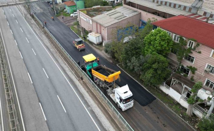 Körfez’de bozulan yollara anında müdahale