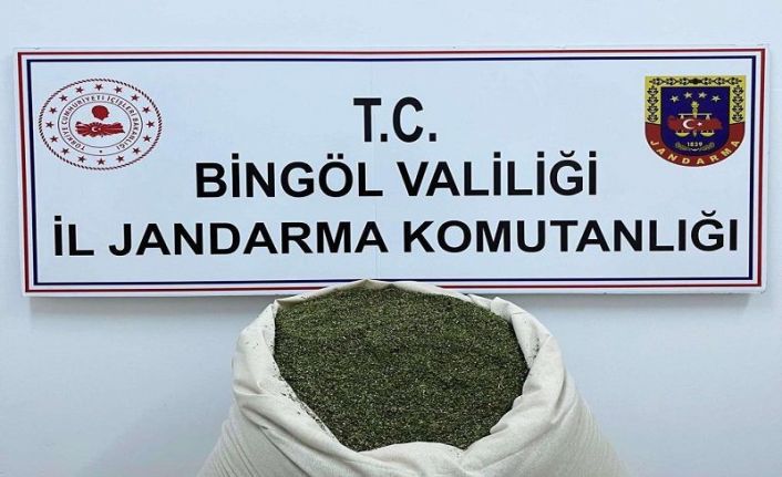 Bingöl’de çuval içerisinde 16 kilo esrar ele geçirildi