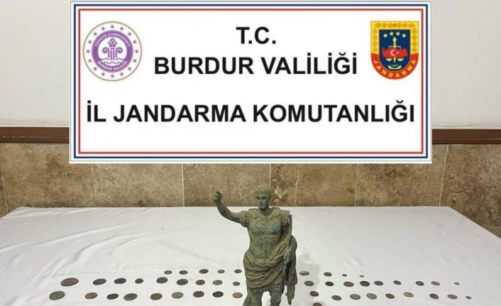 Burdur’da tarihi eser operasyonu