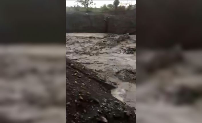 Elazığ’da sağanak yağış sele neden oldu