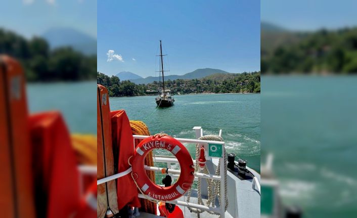 Fethiye Körfezi’nde sürüklenen tekneyi KIYEM ekipleri kurtardı