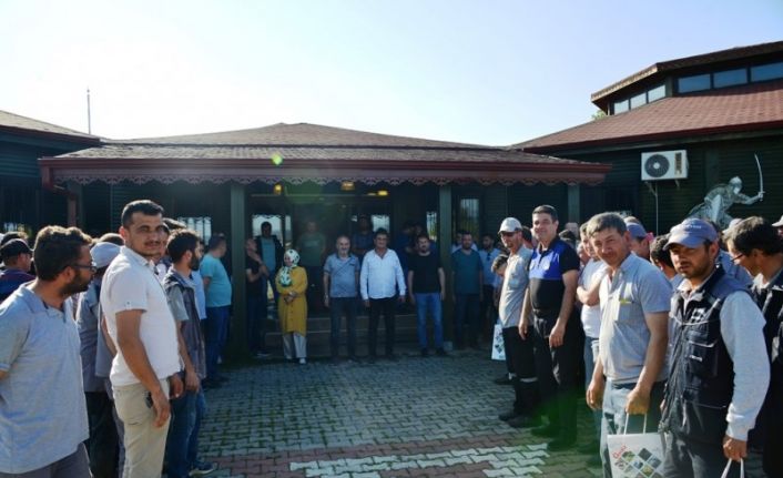 Gediz’de belediye personeli için toplu bayramlaşma töreni düzenlendi