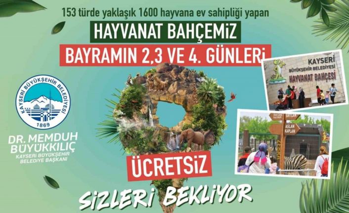 Hayvanat Bahçesi Kurban Bayramı’nda Ücretsiz