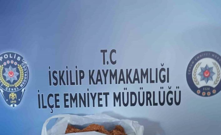 İskilip’te kaçak sigara ve tütün ele geçirildi