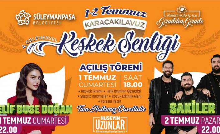 Karacakılavuz 4. Geleneksel Keşkek Şenliği 1 Temmuz’da başlayacak