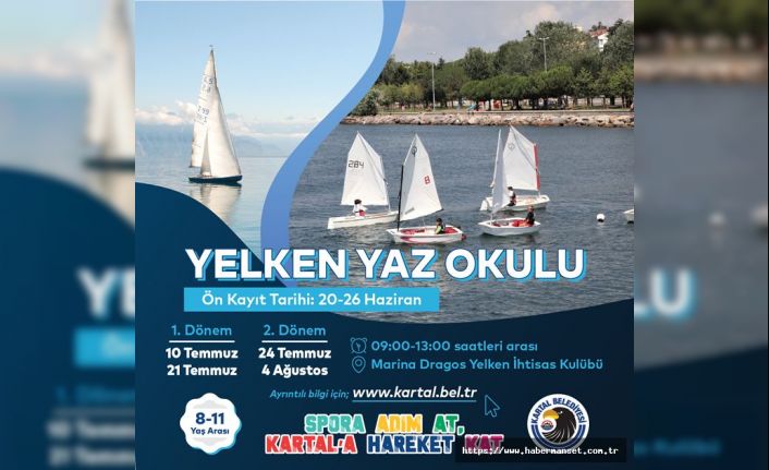 KARTAL BELEDİYESİ YELKEN YAZ OKULU KAYITLARI BAŞLADI