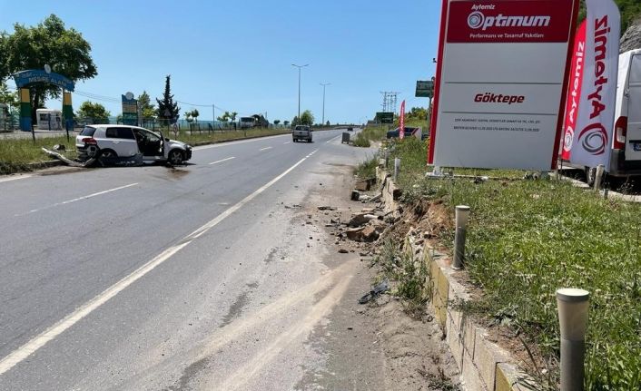 Kdz. Ereğli’de trafik kazası 1 yaralı