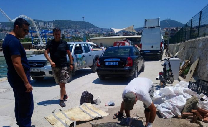 Kuşadası’nda deniz kaplumbağası ölü olarak bulundu