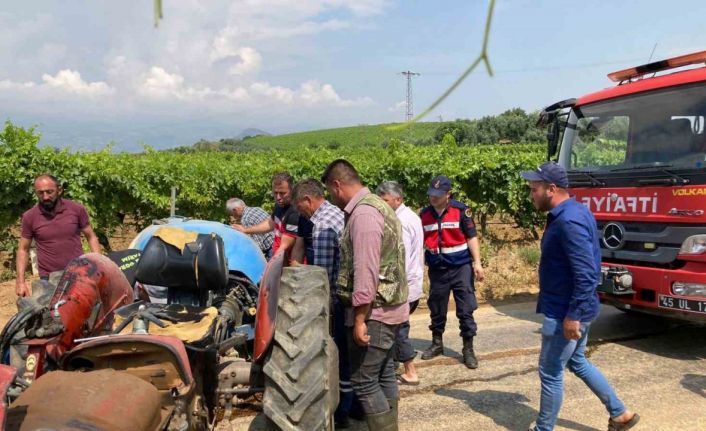 Sarıgöl’de traktör kazası: 1 ölü