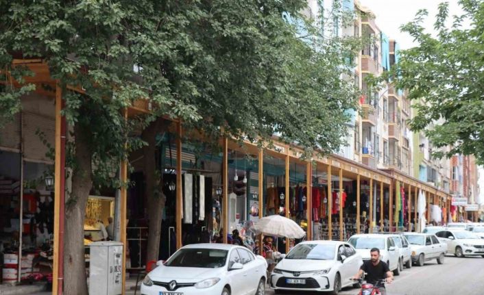 Tarihi caddede sundurma çalışması tamamlandı