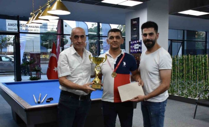 3 Bant Bilardo Bölge Şampiyonası Elazığ’da düzenlendi