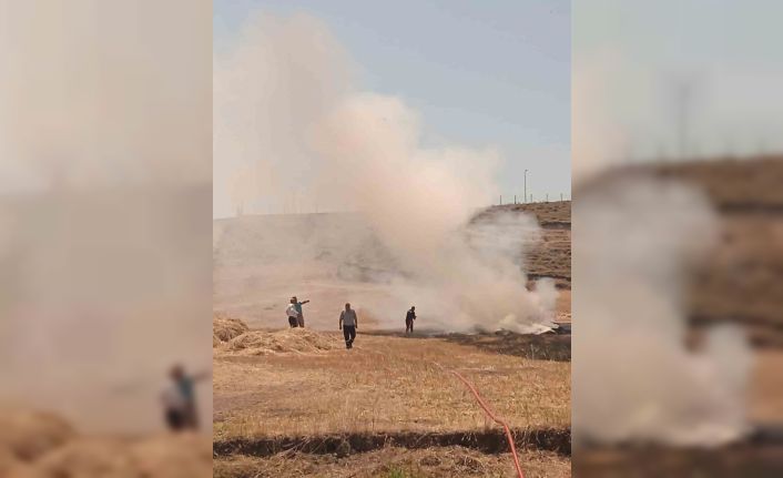 Ağrı’da tarla yangını