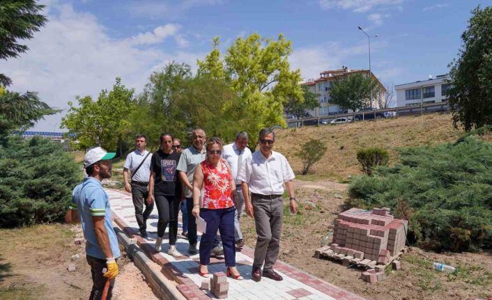 Başkan Ataç, Şehit Piyade Üsteğmen Onur İlkhan Parkı’nda incelemeler yaptı