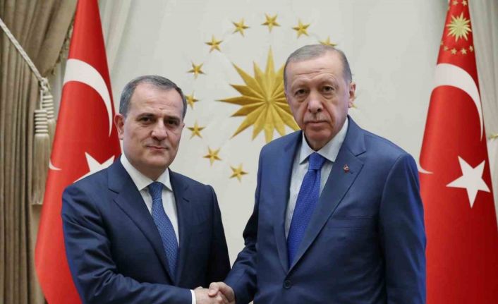 Cumhurbaşkanı Erdoğan, Azerbaycan Dışişleri Bakanı Ceyhun Bayramov’u kabul etti.