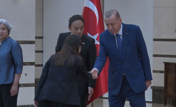 Cumhurbaşkanı Erdoğan, Japonya Büyükelçisi Takahiko Katsumata’yı kabul etti