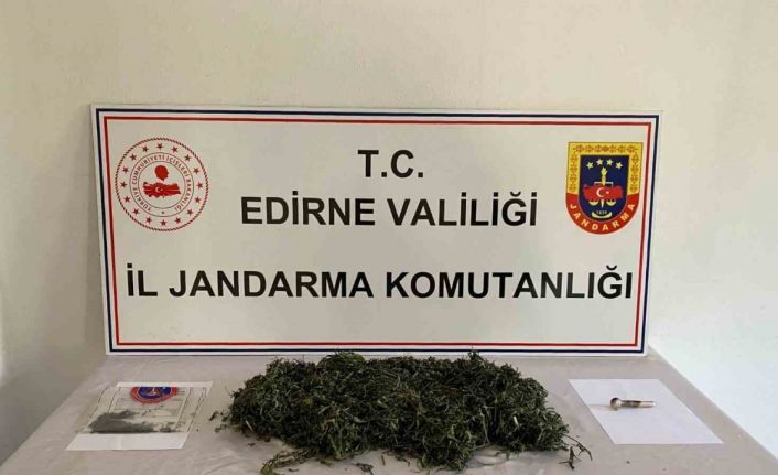 Edirne’de jandarmadan uyuşturucu operasyonu