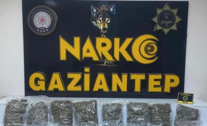 Gaziantep’te 8 kilo 550 gram skunk ele geçirildi: 2 gözaltı