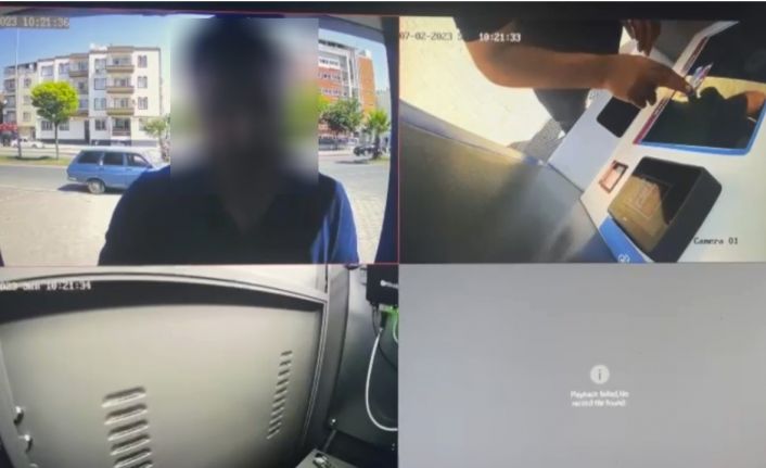 Kamu malına zarar verdi, kameraya yakalandı