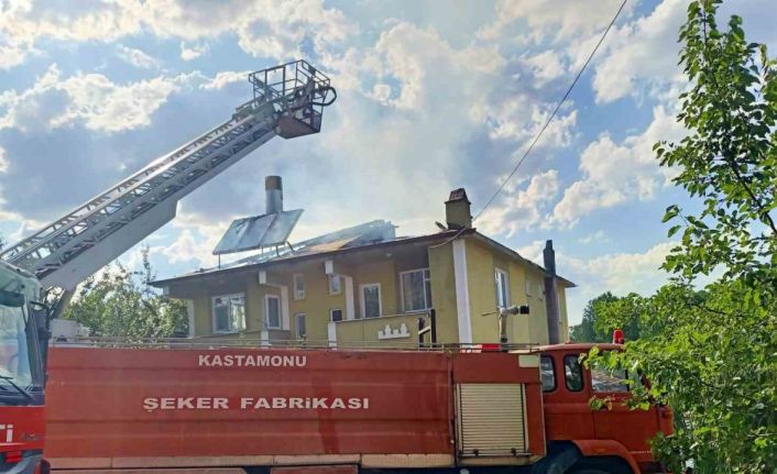 Kastamonu’da korkutan ev yangını