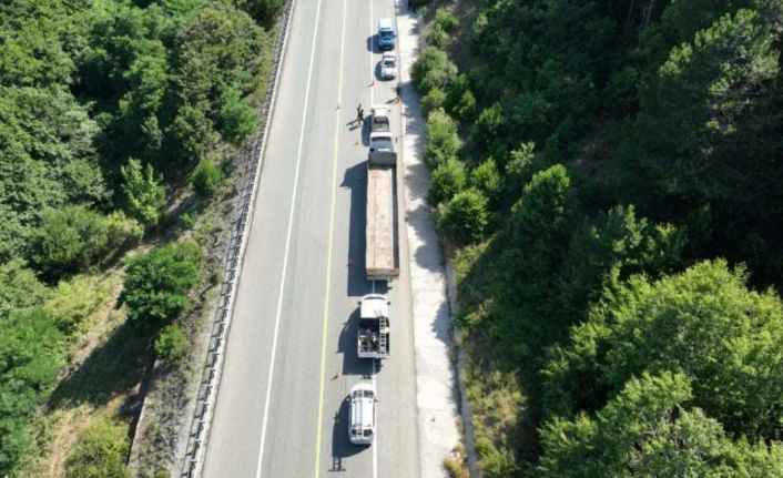 Kırklareli’nde dronlu trafik denetimi