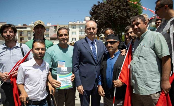 Kurtulmuş’a Erzurum’ un ilk engelli araştırma raporu sunuldu