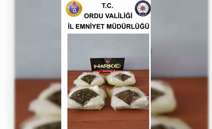 Ordu’da uyuşturucu operasyonunda 3 şüpheli gözaltına alındı