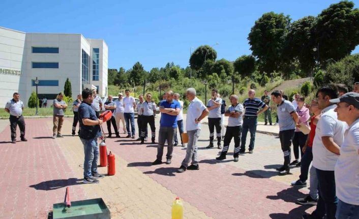 TOGÜ’de Yangın Söndürme Tatbikatı Yapıldı