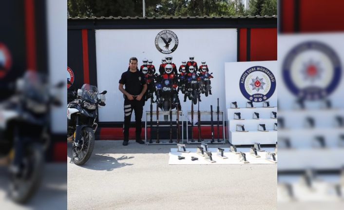 Adana’da bir haftada 136 ruhsatsız silah ele geçirildi