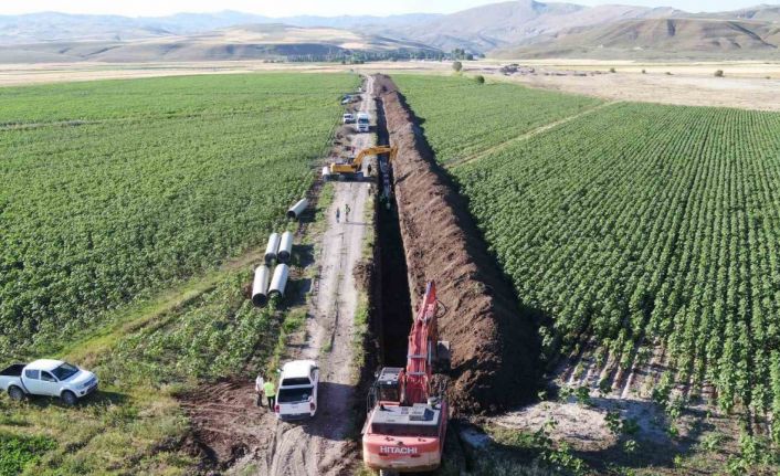 Ağrı Ovası Yazıcı Sulaması 2. kısım işi gün sayıyor